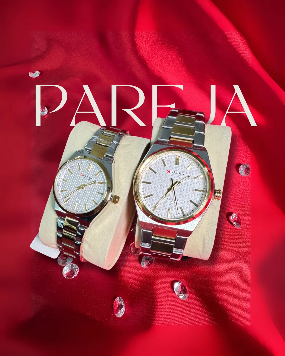 Reloj Curren 8439L Elegante Mujer Correa Acero