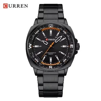 Reloj Curren 8455 Cronografo Hombre Correa Acero Cierre Mariposa