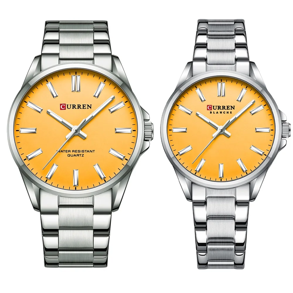 Reloj Curren 9090L Elegante Mujer Correa Acero