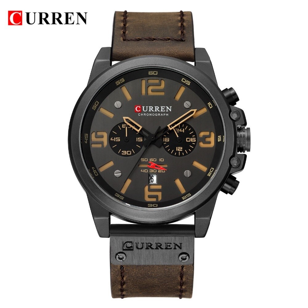 Reloj Curren 8314 Cronógrafo Hombre Correa Cuero