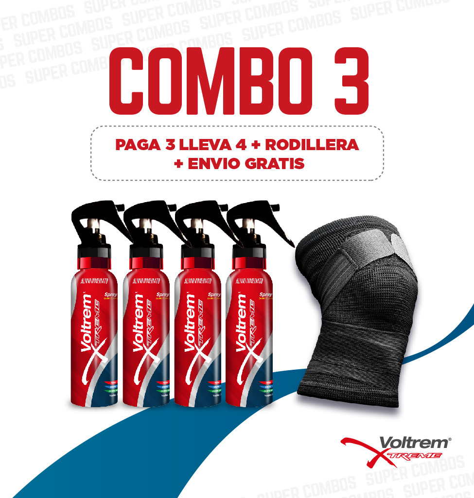 COMBO 3 PAGUE 3 LLEVE 5 + RODILLERA + ENVIO GRATIS