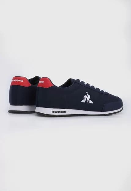zapatillas de coq-sportif racerone azul marino rojo blanco