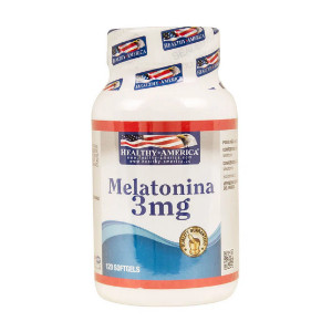 Melatonina 3mg Frasco 120 Softgels - Healthy America